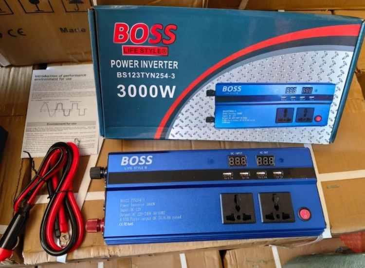 مبدل برق 12 ولت به 220 ولت باس 3000 وات مدل BS-123TYN