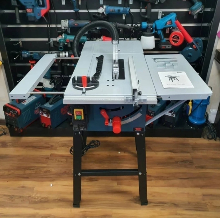 اره میزی 255 میلیمتر نجاری ۳۰۰۰ وات باس پایه دار مدل BS-TableSaw