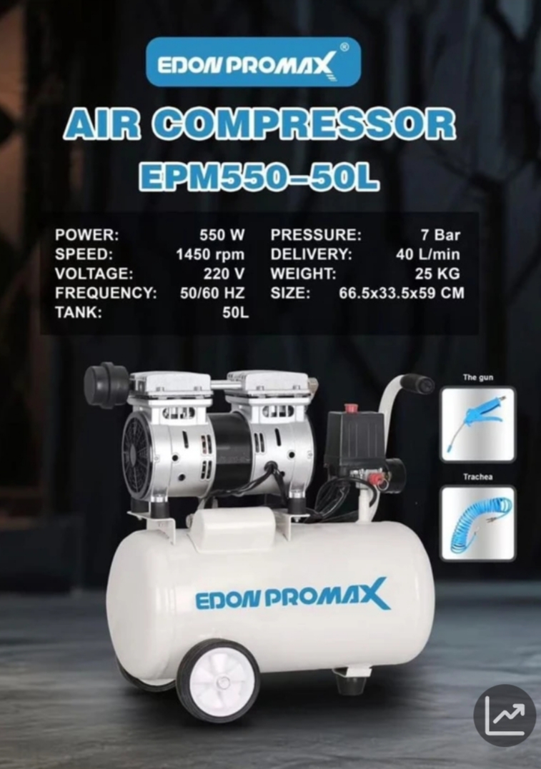 کمپرسور 50 لیتری سایلنت ادون پرومکس اصلی مدل EPM550-50L