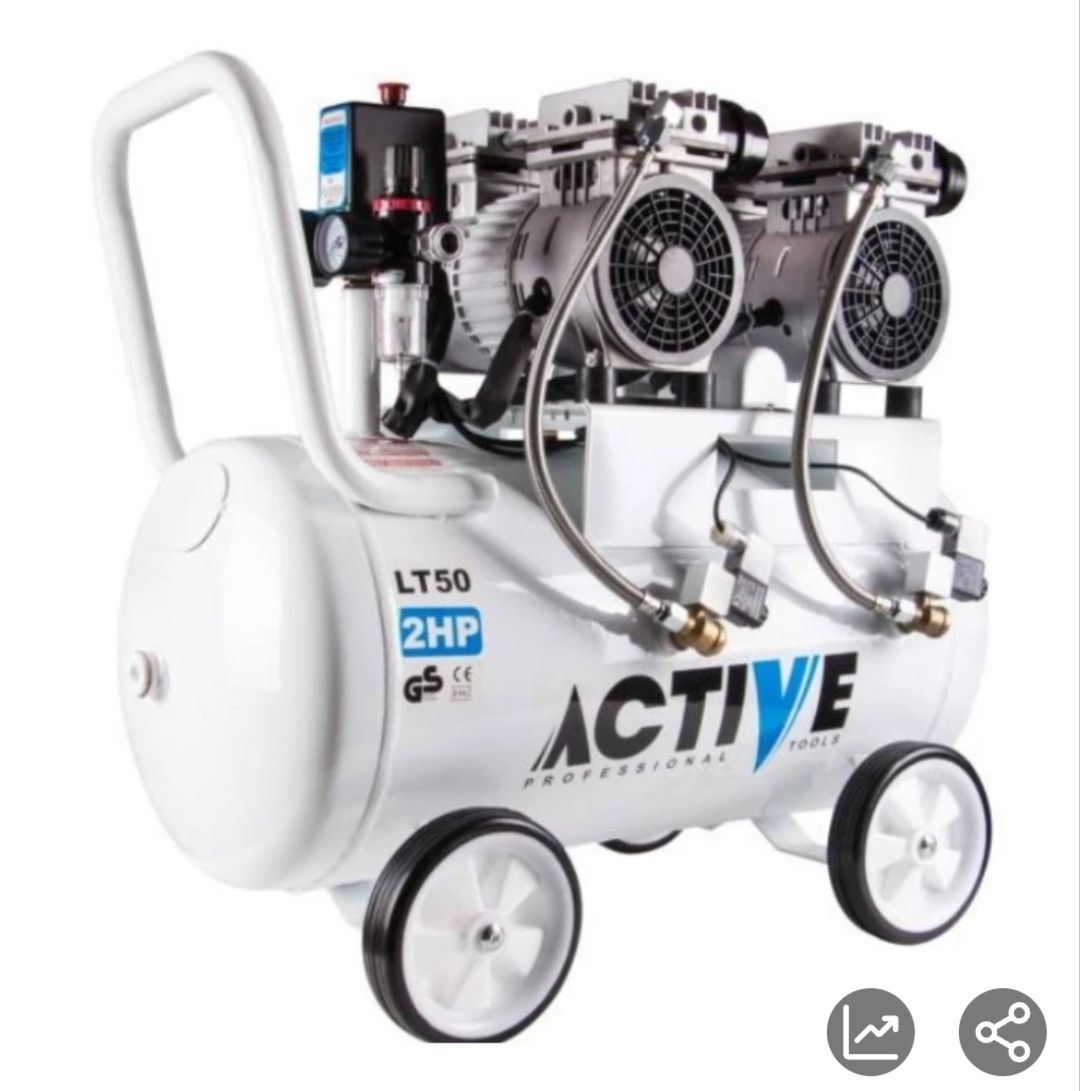 کمپرسور باد 50 لیتری چهار سیلندر سایلنت اکتیو مدل AC-1350S