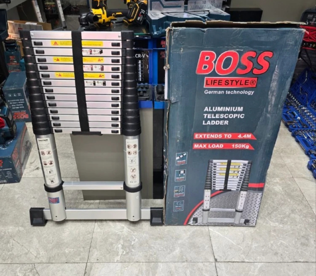 نردبان تلسکوپی 4.4 متری یکطرفه صنعتی باس مدل BS-ladder4.4