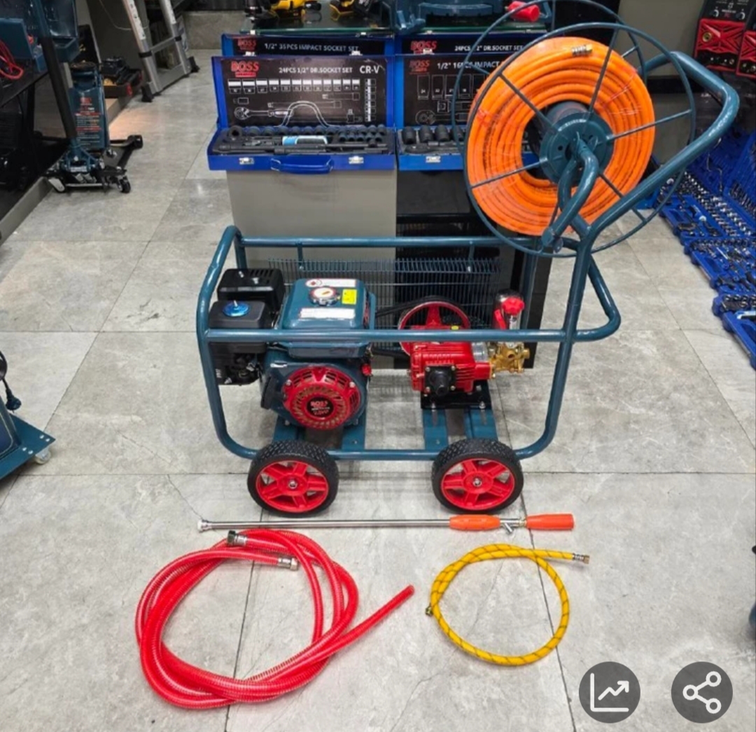 سمپاش بنزینی 4 زمانه 9.5 اسب چرخدار صنعتی باس مدل BS123ZX210-3