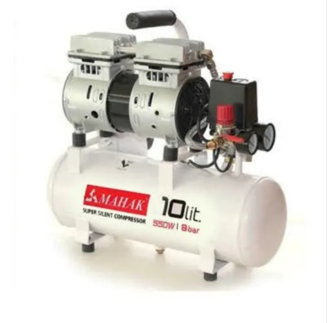 کمپرسور ۱۰ لیتری بدون روغن سایلنت محک مدل HSU550-10L