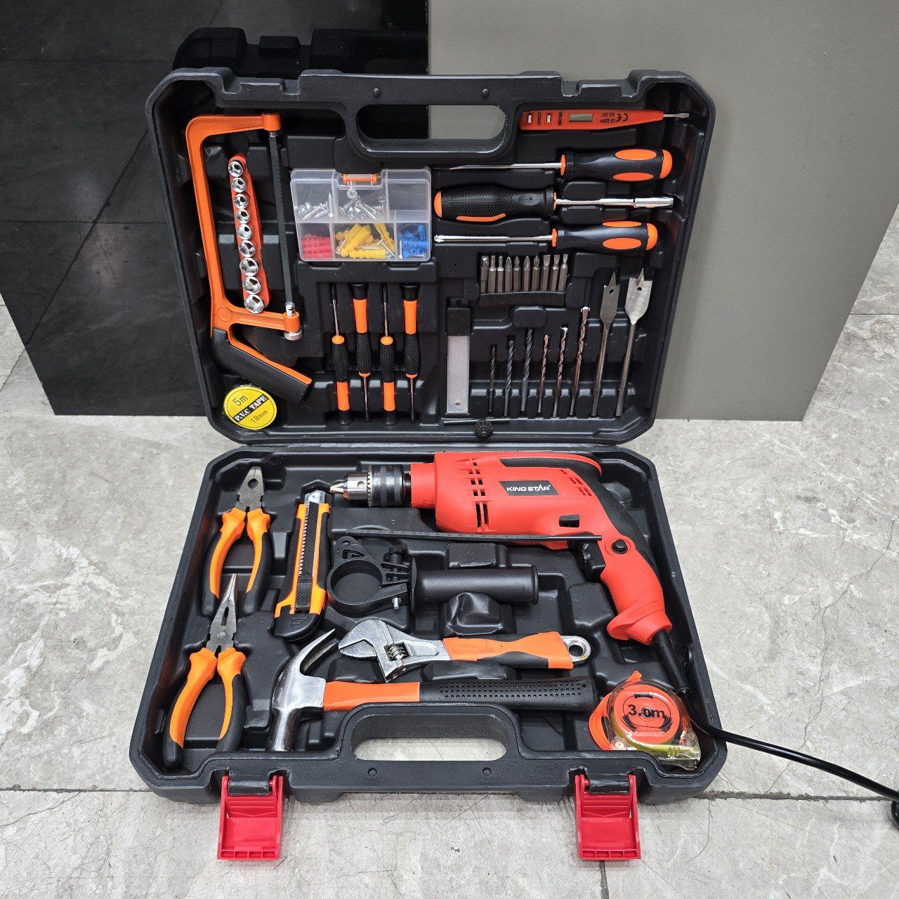 مجموعه دریل و ابزار 100 عددی کینگ استار
