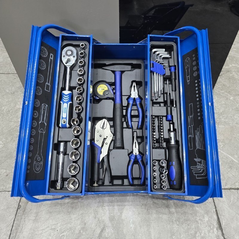 جعبه بکس و ابزار 65 عددی صنعتی باس مدل BS-65