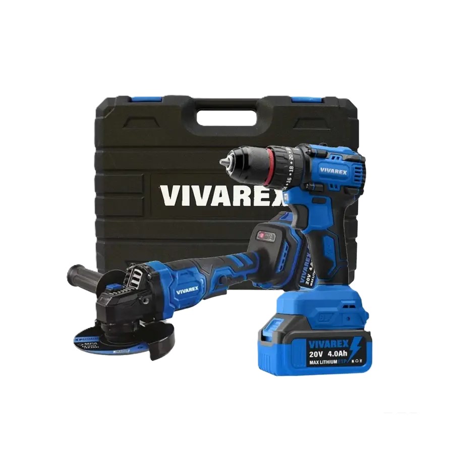 کیت 2 عددی مینی فرز و دریل شارژی براشلس ویوارکس مدل VR2402-BCK